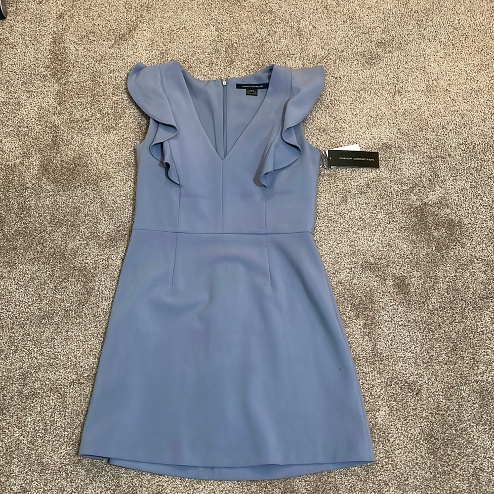 French connection light blue beautiful dress